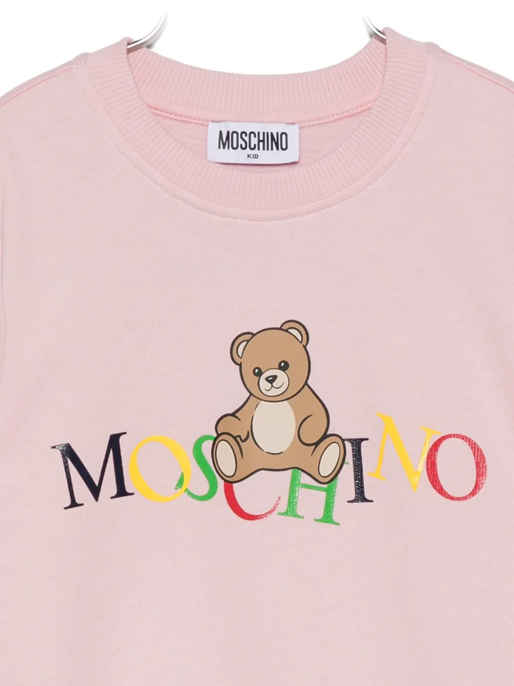 Moschino Kids Sweater met teddybeerprint Roze