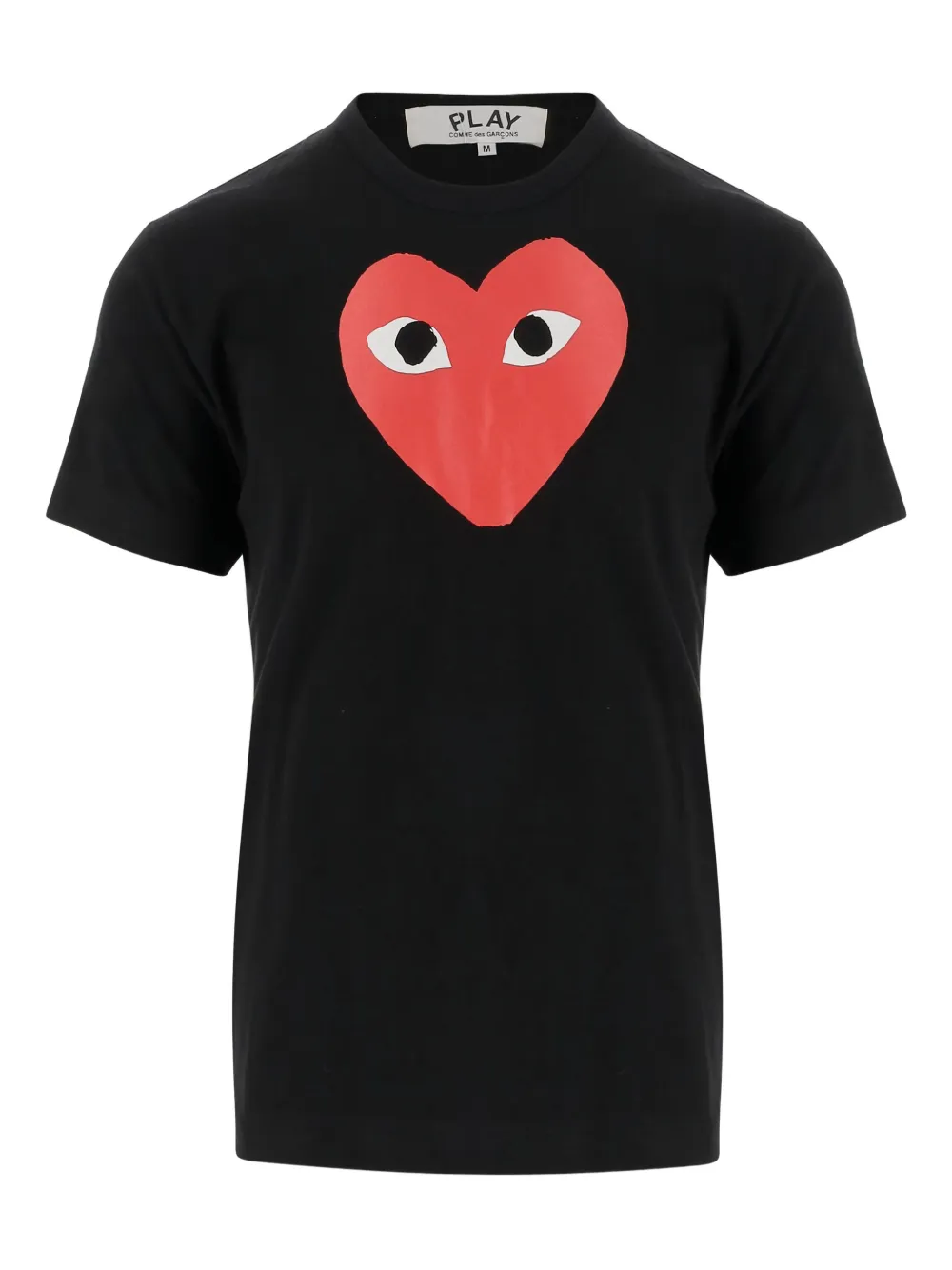 Comme Des Garçons Play heart-logo cotton T-shirt Zwart