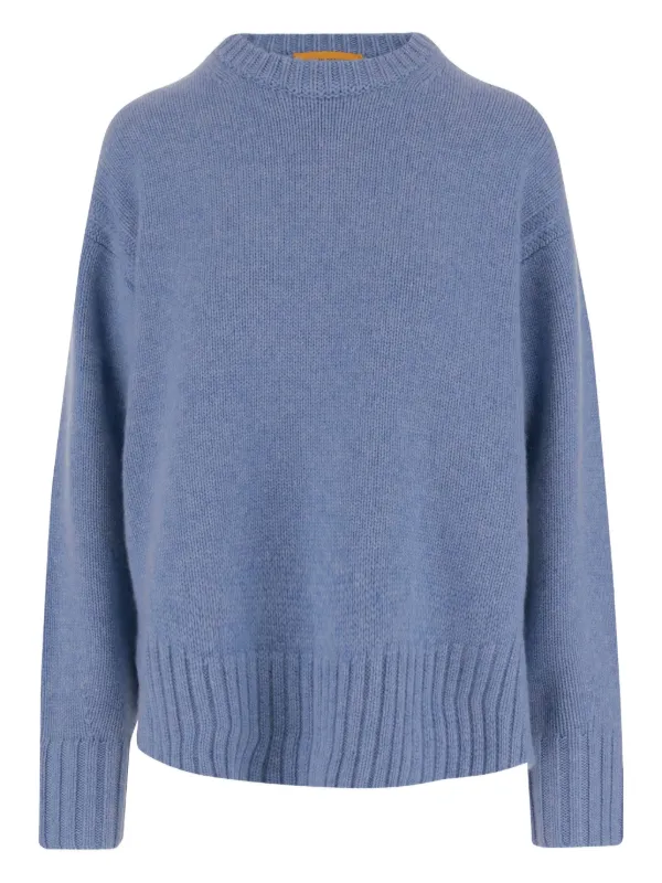 Guest In Residence Crew-neck Cashmere Sweater in Blue