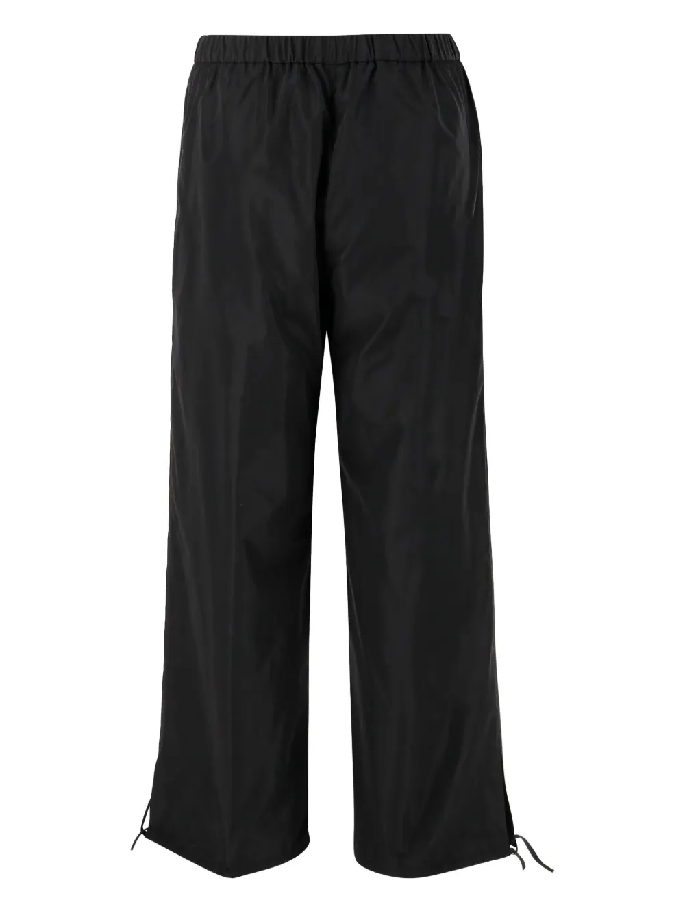 ASPESI Broek met trekkoord manchetten Zwart