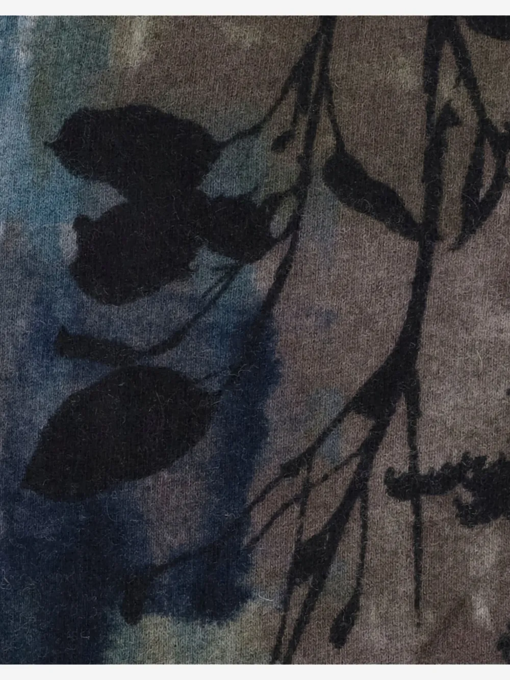 Faliero Sarti floral-print frayed-edge scarf Bruin
