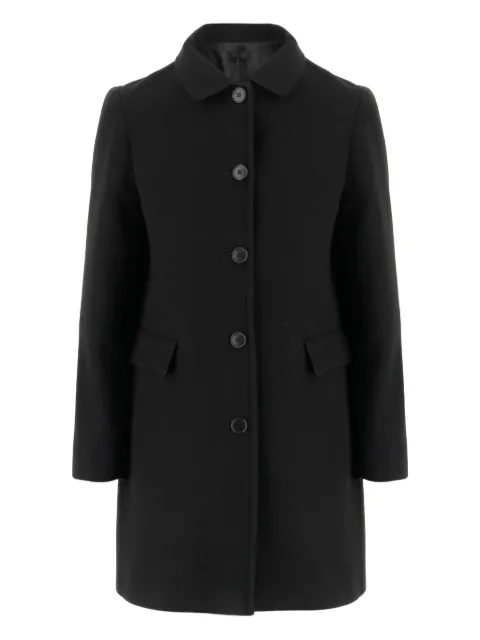 F.It button-fastening single-breasted coat
