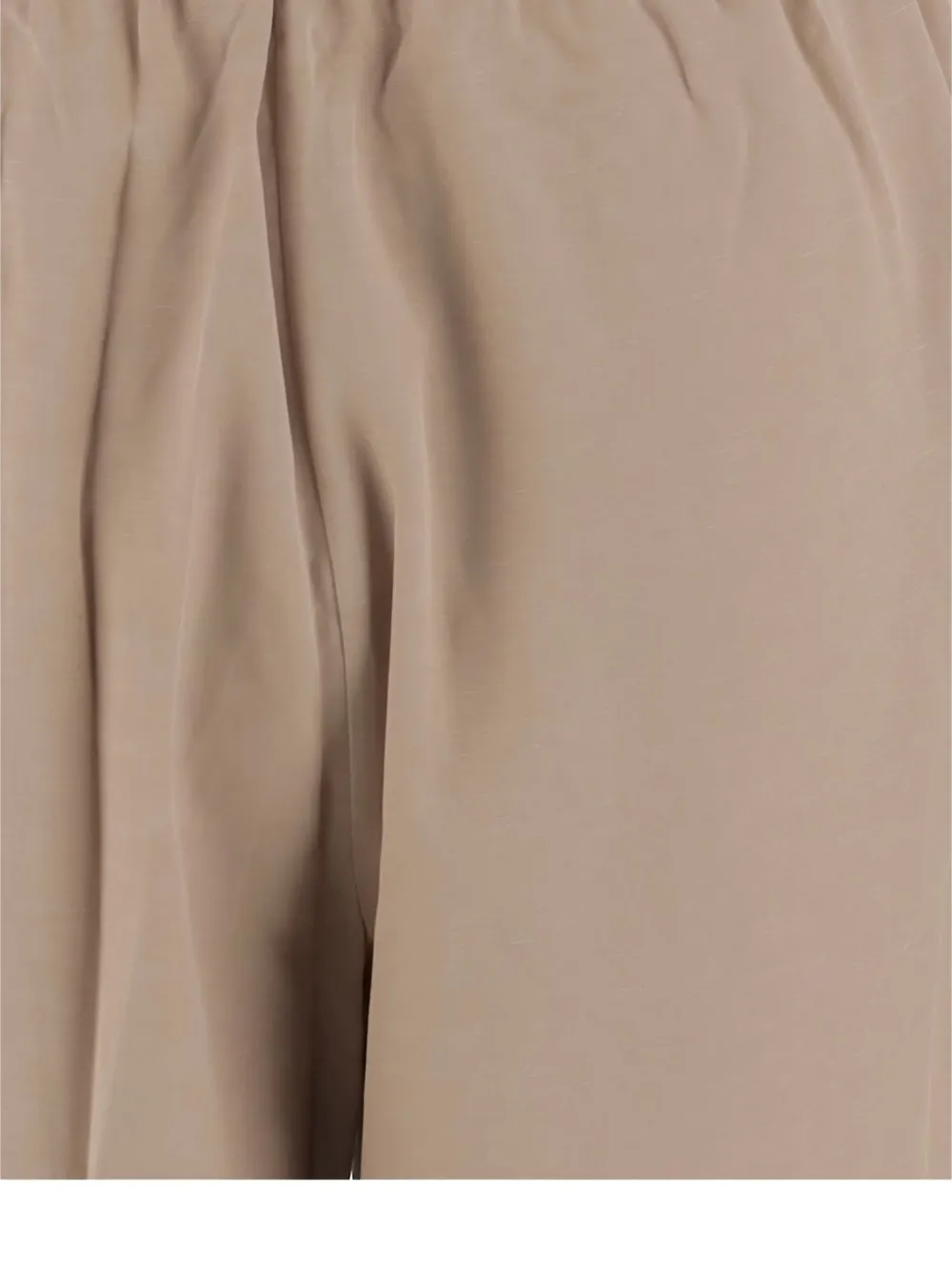By Malene Birger elasticized-waistband straight trousers Beige