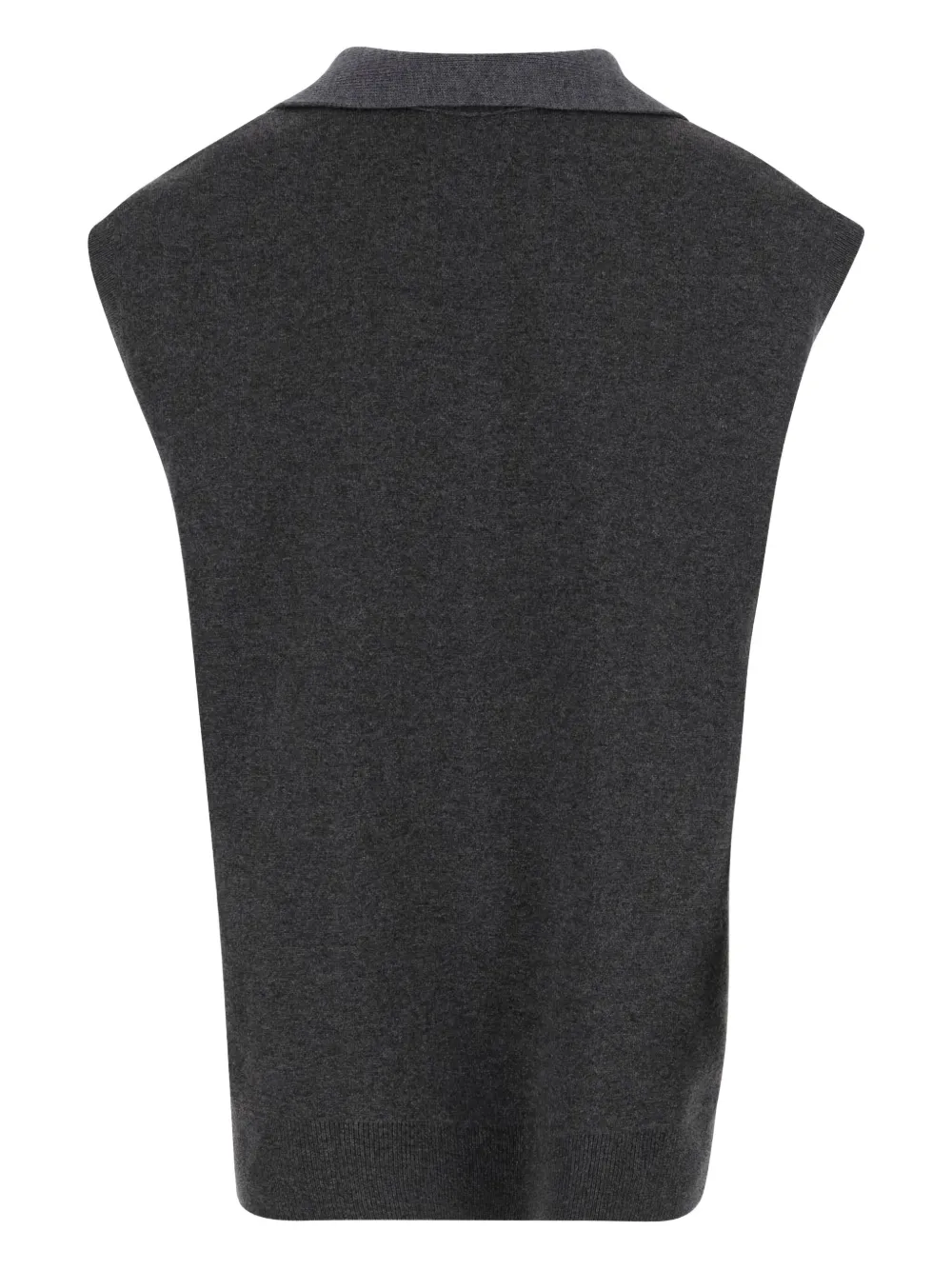 Carven sleeveless scarf-detail vest Grijs