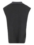 Carven sleeveless scarf-detail vest - Grey