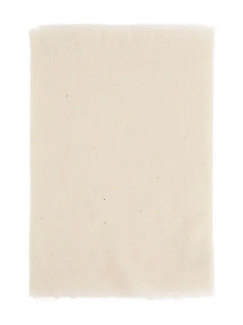 Faliero Sarti embellished frayed-edge scarf
