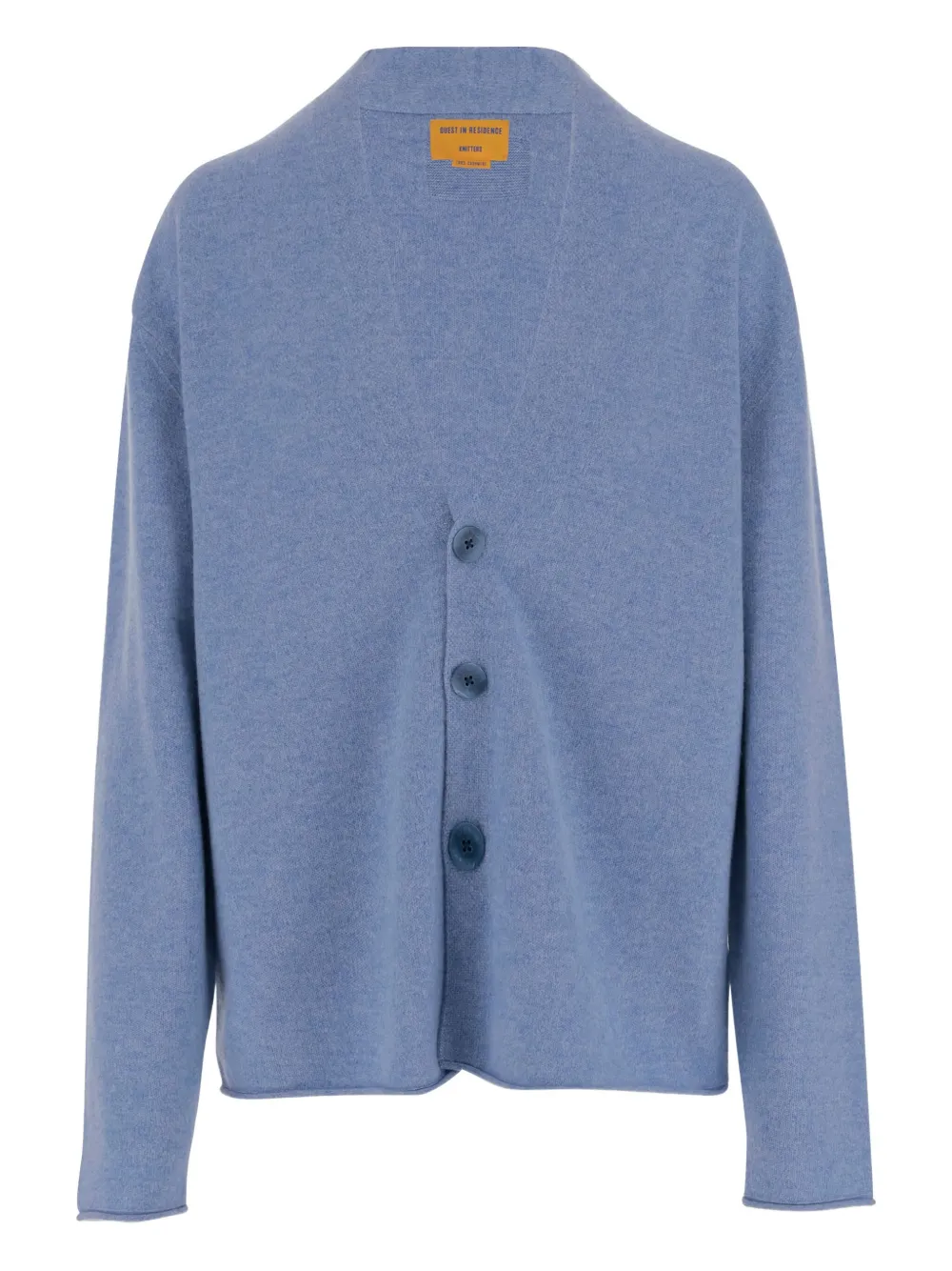 Guest In Residence cashmere V-neck cardigan Blauw