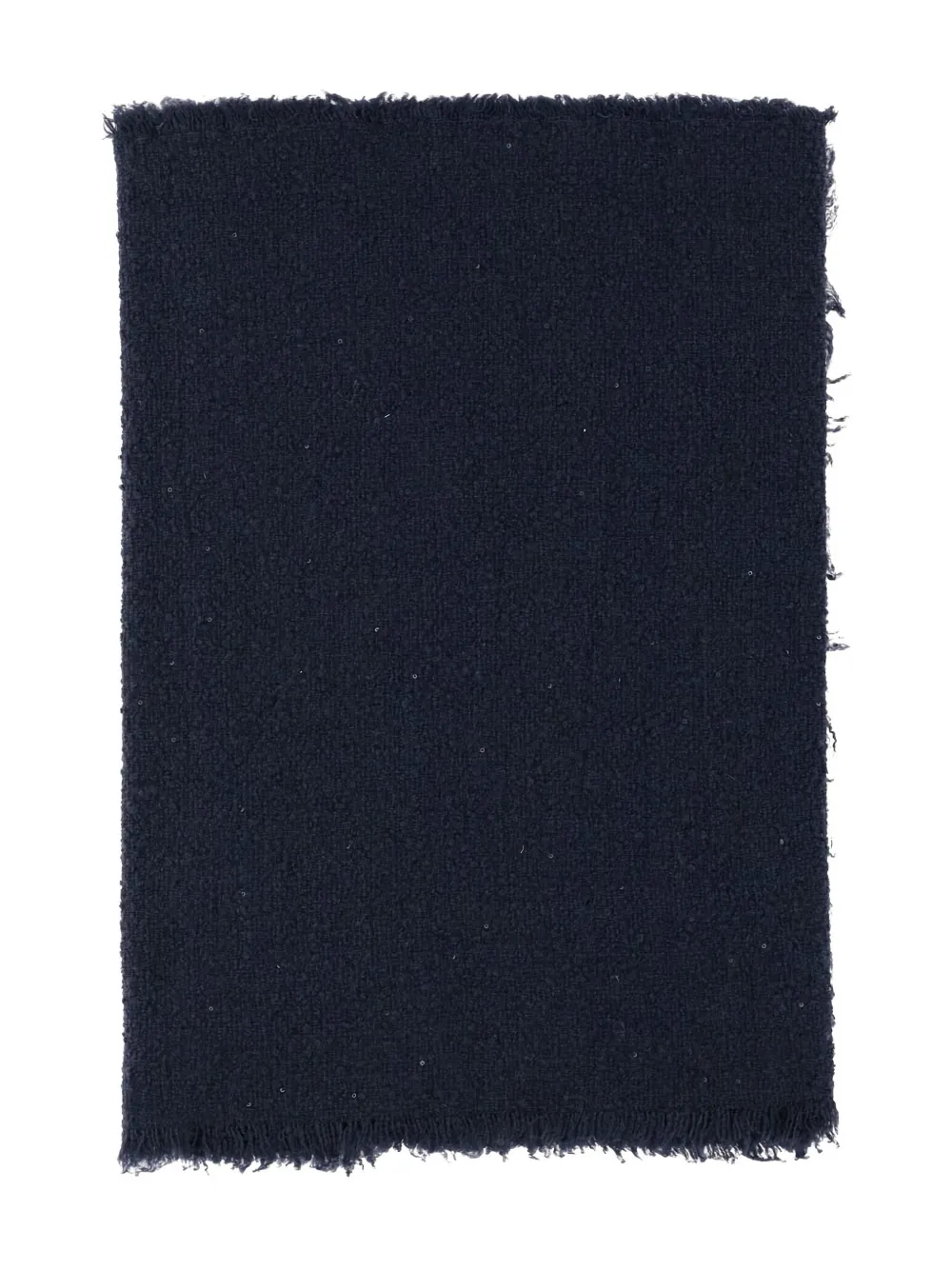 Faliero Sarti raw-edge scarf Blauw