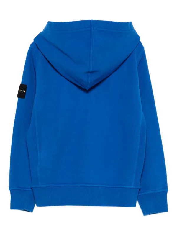 Stone Island Junior ジップ パーカー | ブルー | FARFETCH JP