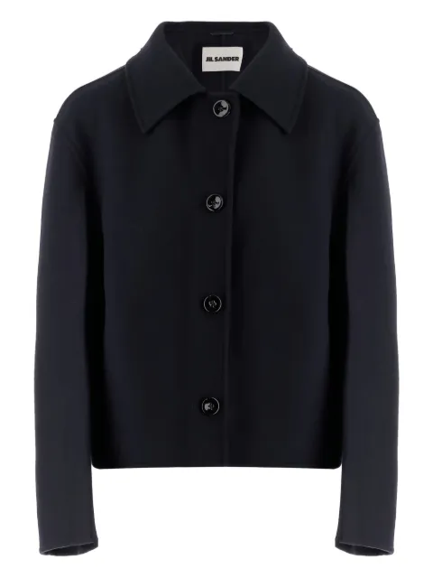 Jil Sander button-fastening wool coat