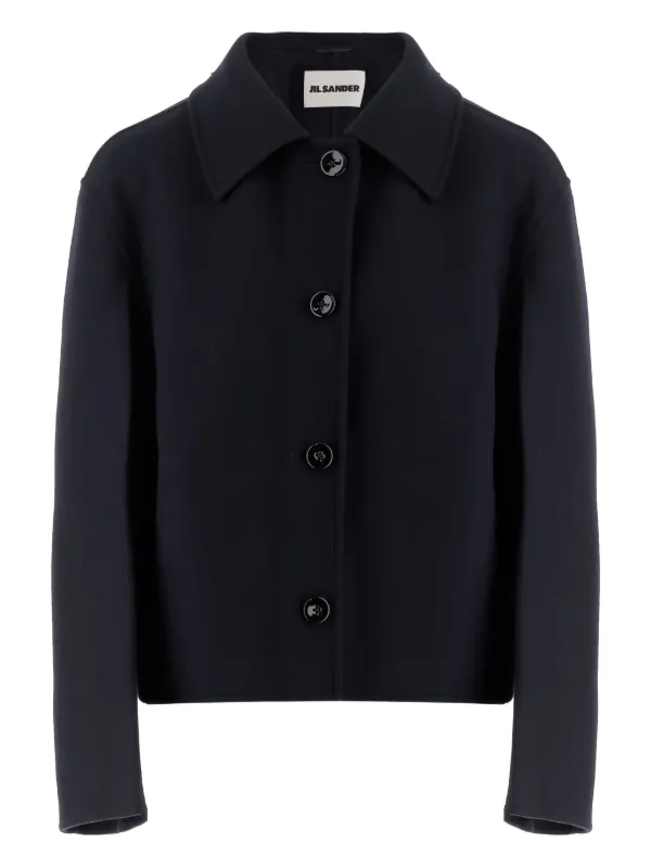 Jil Sander ボタンコート | ブルー | FARFETCH JP