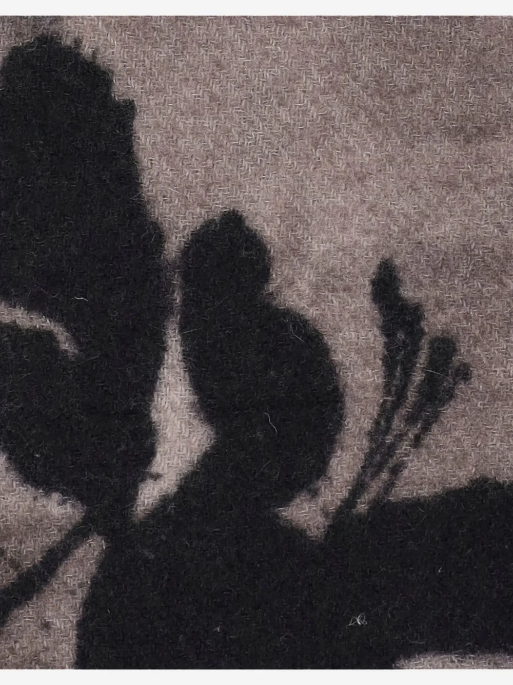 Faliero Sarti floral-print fringed scarf Grijs