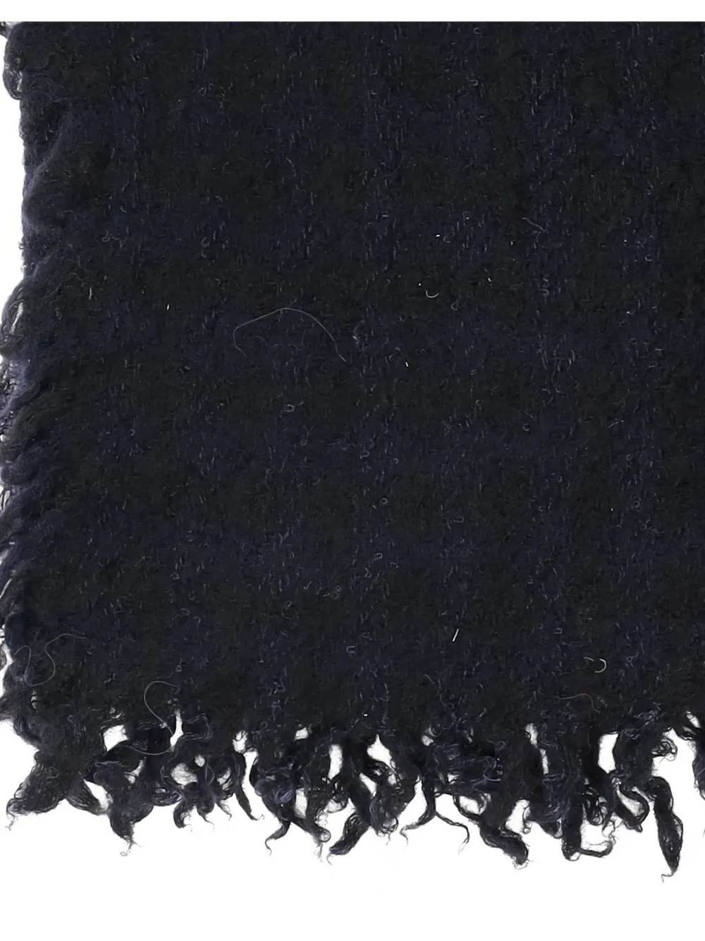 Faliero Sarti frayed-edge scarf Zwart