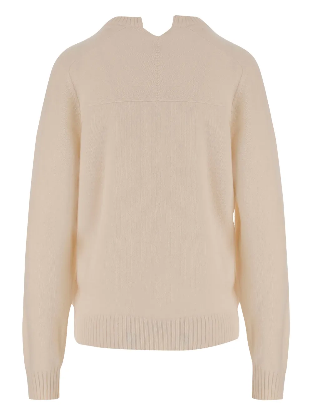 Carven v-neck cashmere sweater Beige