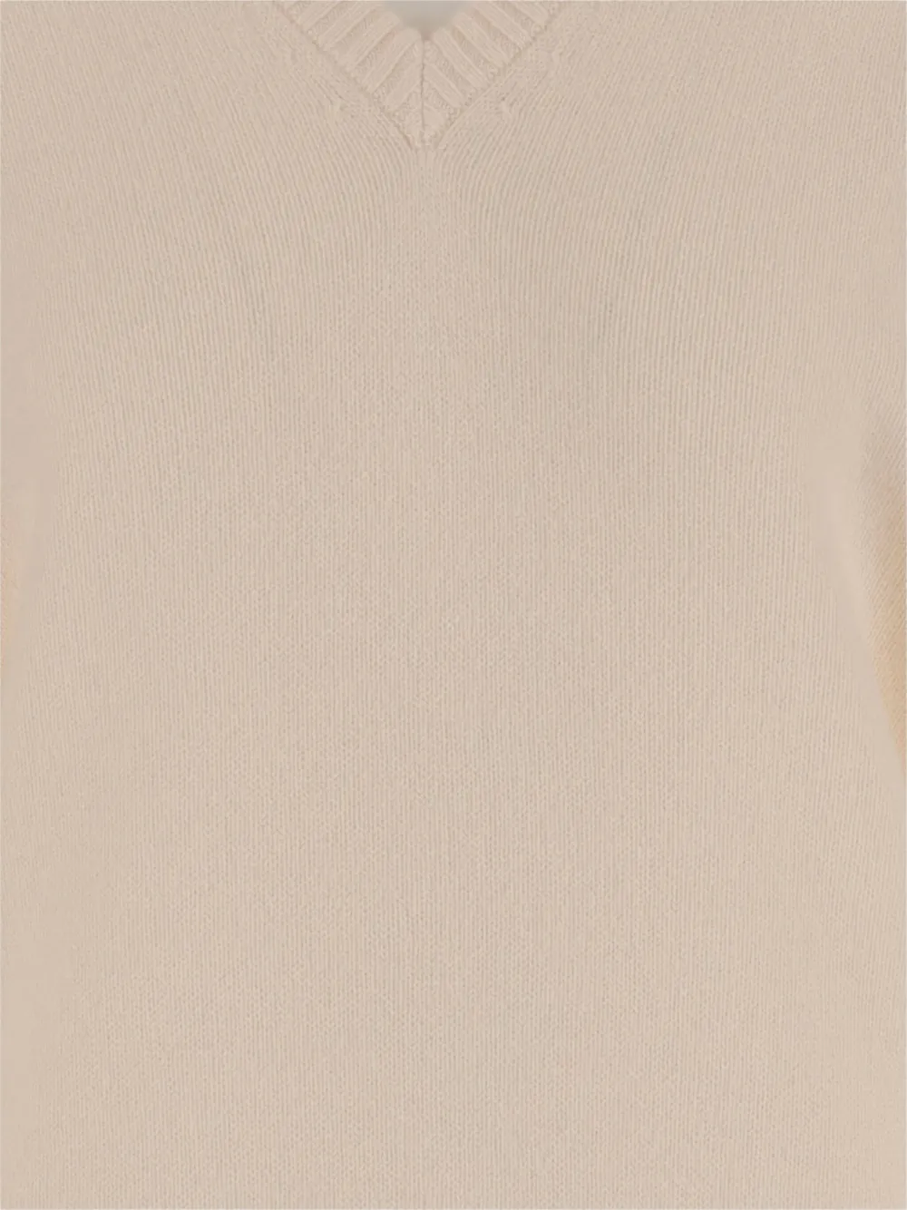 Carven v-neck cashmere sweater Beige