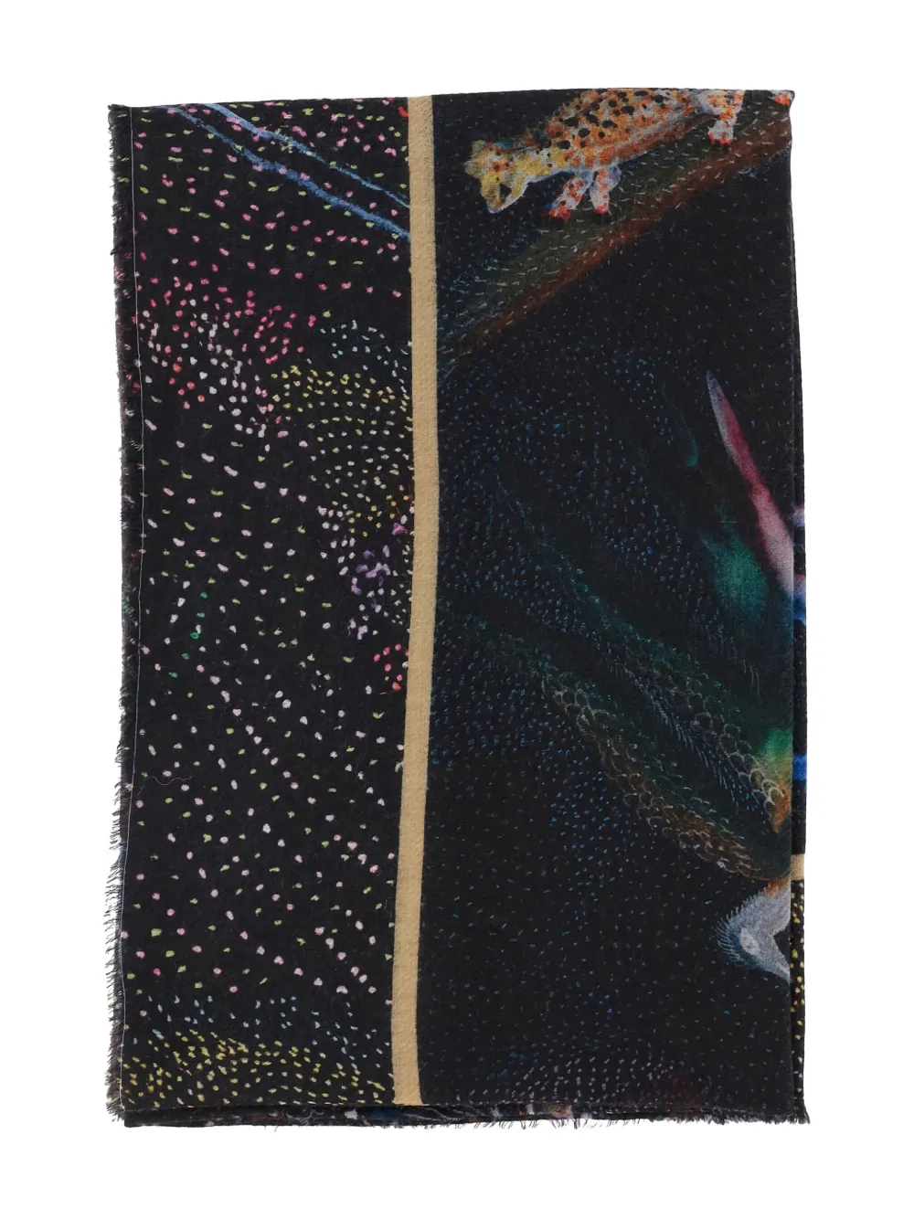 Faliero Sarti animal-print scarf Zwart