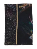 Faliero Sarti animal-print scarf - Black