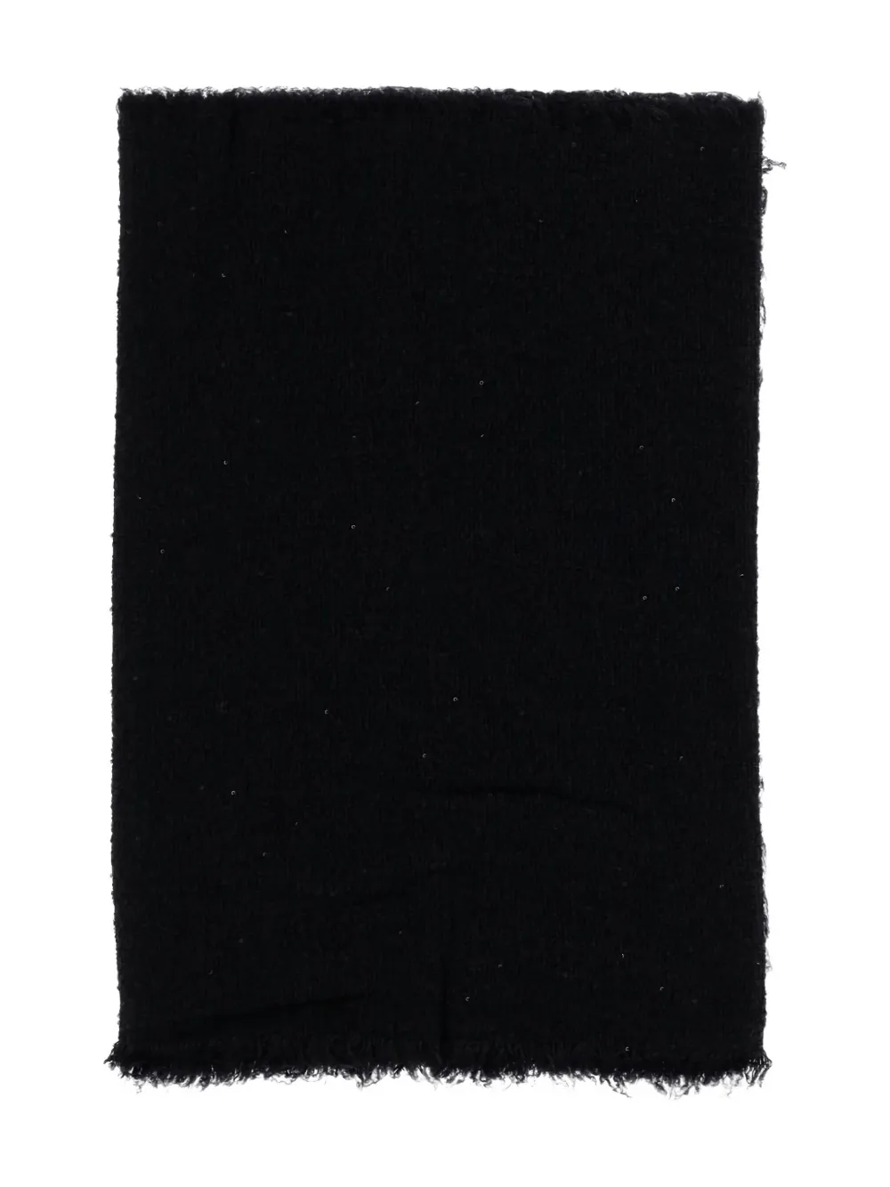 Faliero Sarti frayed-edge scarf Zwart