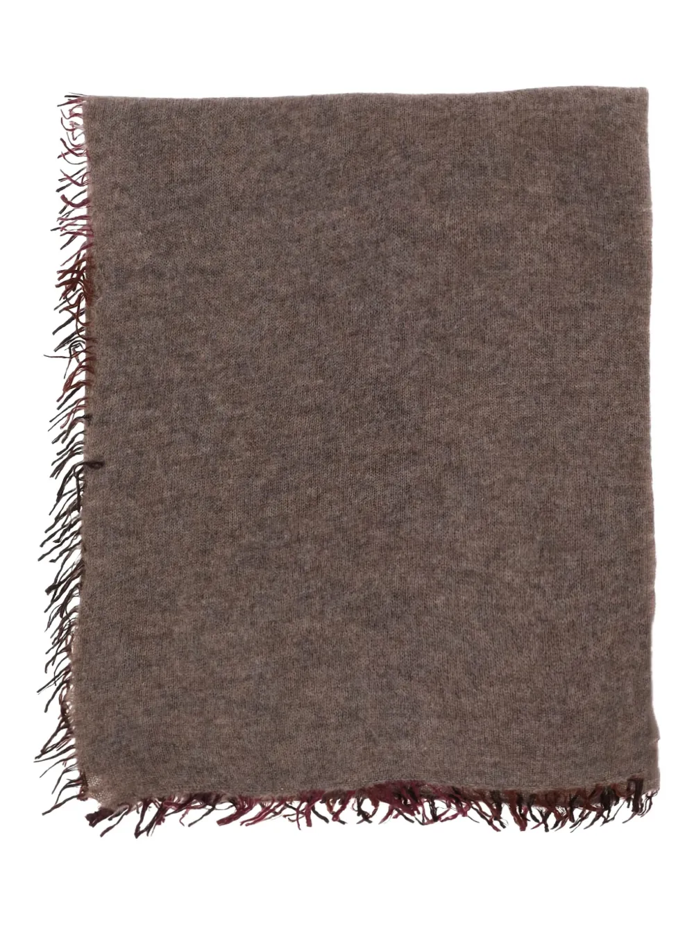 Faliero Sarti frayed-edge scarf Bruin