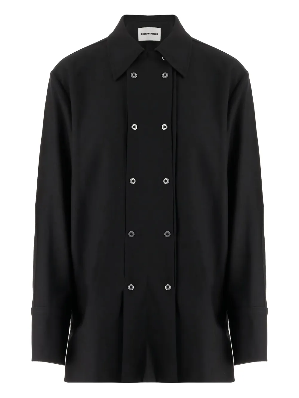 Jil Sander double-breasted virgin-wool coat - ブラック Jil Sander double-breasted virgin-wool coat - ブラック