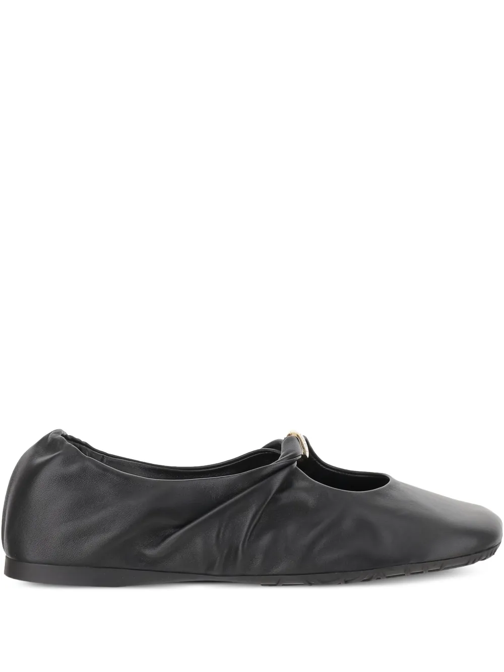 LOEWE gathered leather ballet flats - ブラック LOEWE gathered leather ballet flats - ブラック