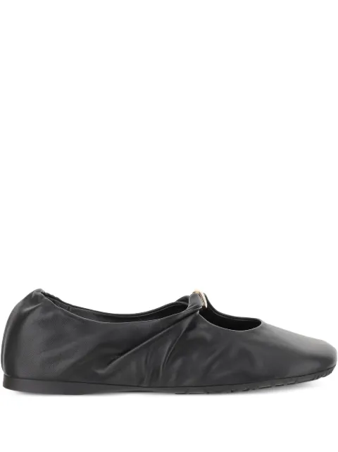 LOEWE gathered leather ballet flats