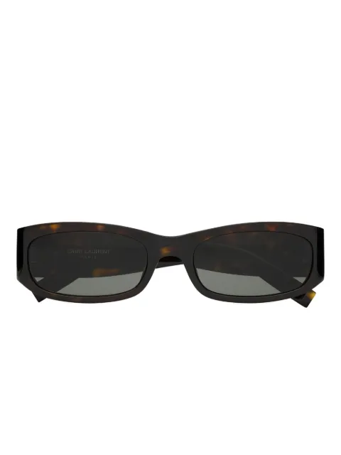 Saint Laurent lentes de sol con armazón rectangular y placa del logo