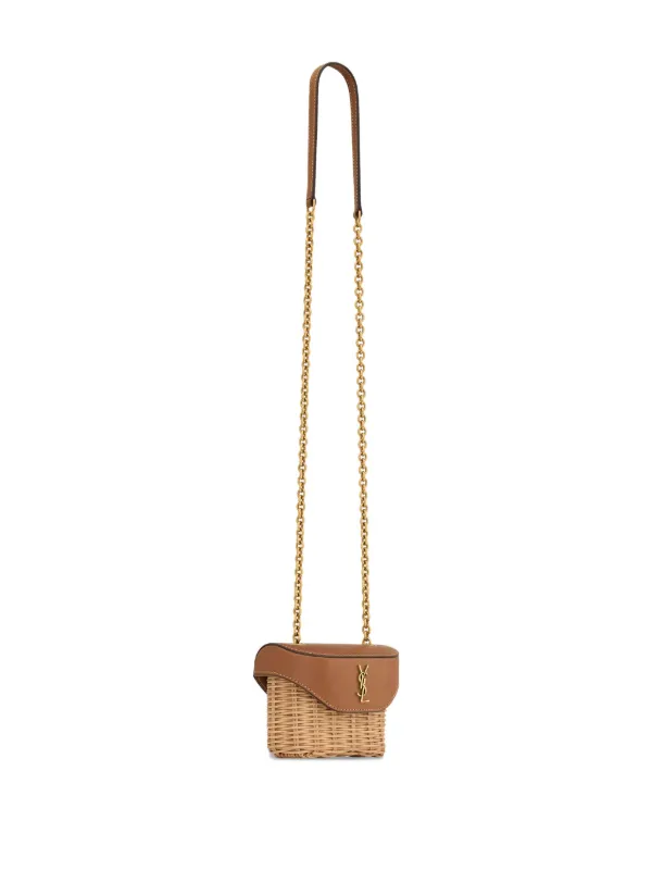 Saint Laurent Micro June Cross Bag | Brown | FARFETCH