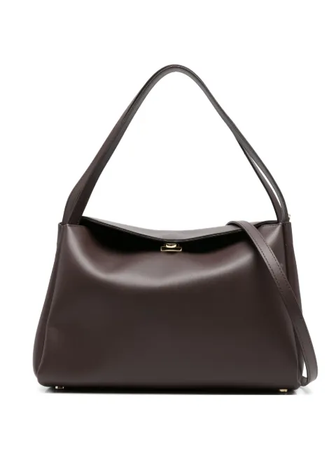 Themoirè zip-pocket shoulder bag