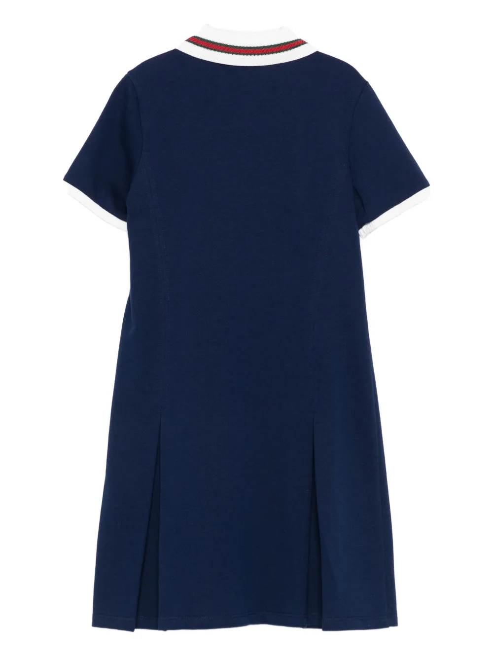 Gucci Kids Geplooide polojurk Blauw