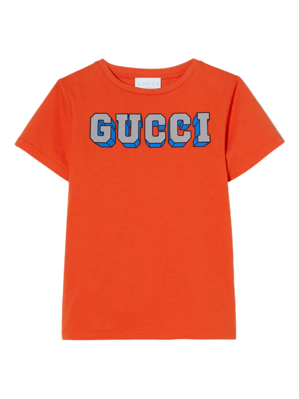 Gucci Kids T-shirt met logo Oranje
