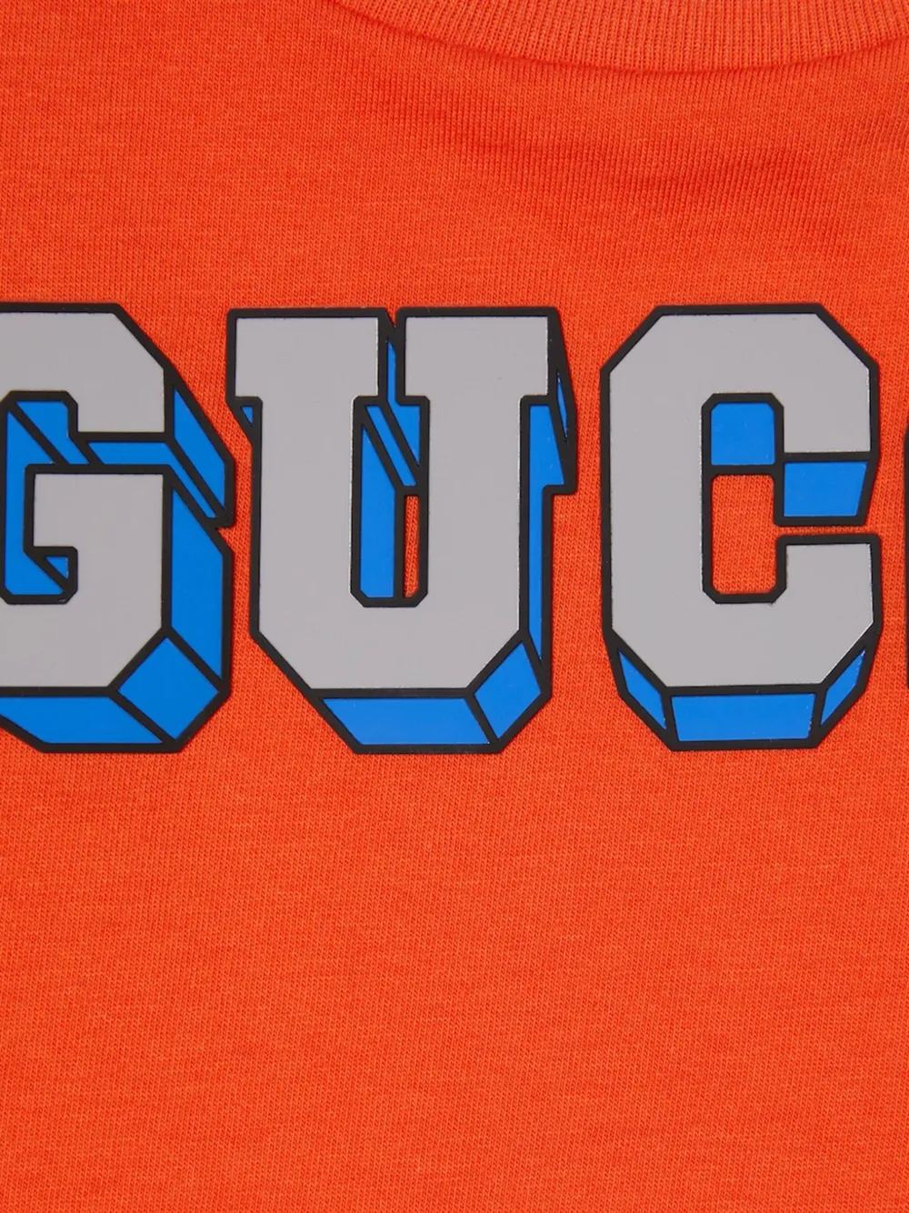 Gucci Kids T-shirt met logo Oranje