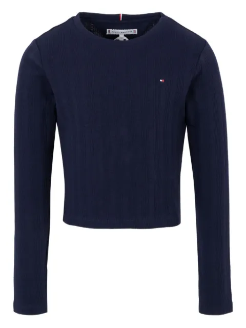 Tommy Hilfiger Junior ribbed long-sleeve T-shirt