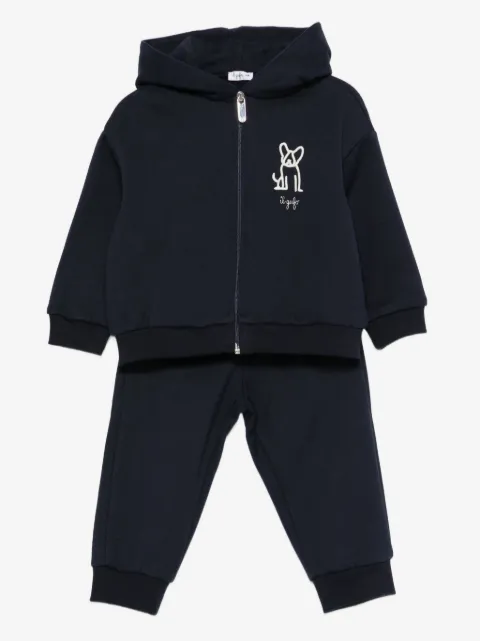 Il Gufo logo-embroidered tracksuit set