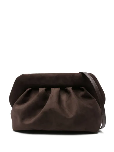 Themoirè pleated clutch bag