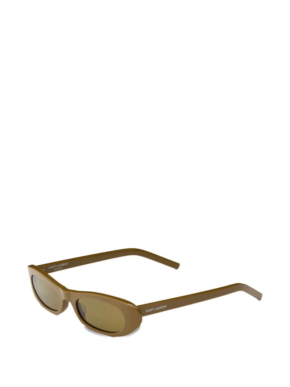 Saint Laurent oval-frame sunglasses - Bruin