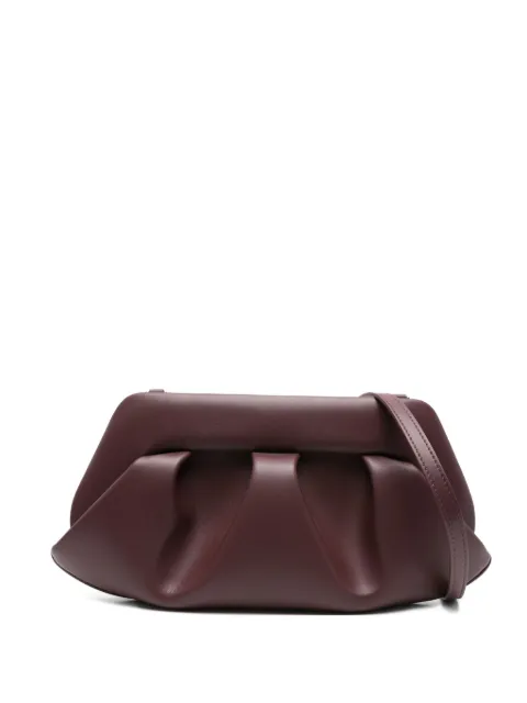 Themoirè pleated clutch bag