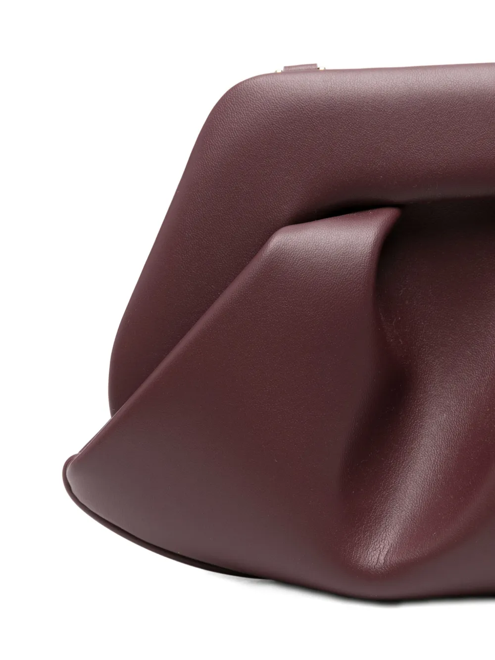 Themoirè Pleated Clutch Bag In Purple