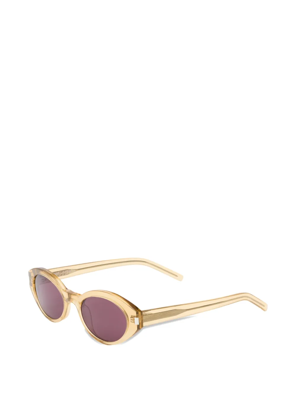 Saint Laurent oval-frame sunglasses - Beige