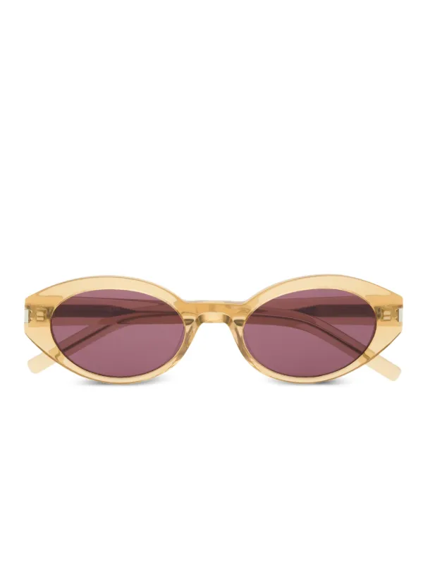 SAINT LAURENT オーバルフレームサングラス Saint Laurent オーバルフレーム サングラス | ニュートラル