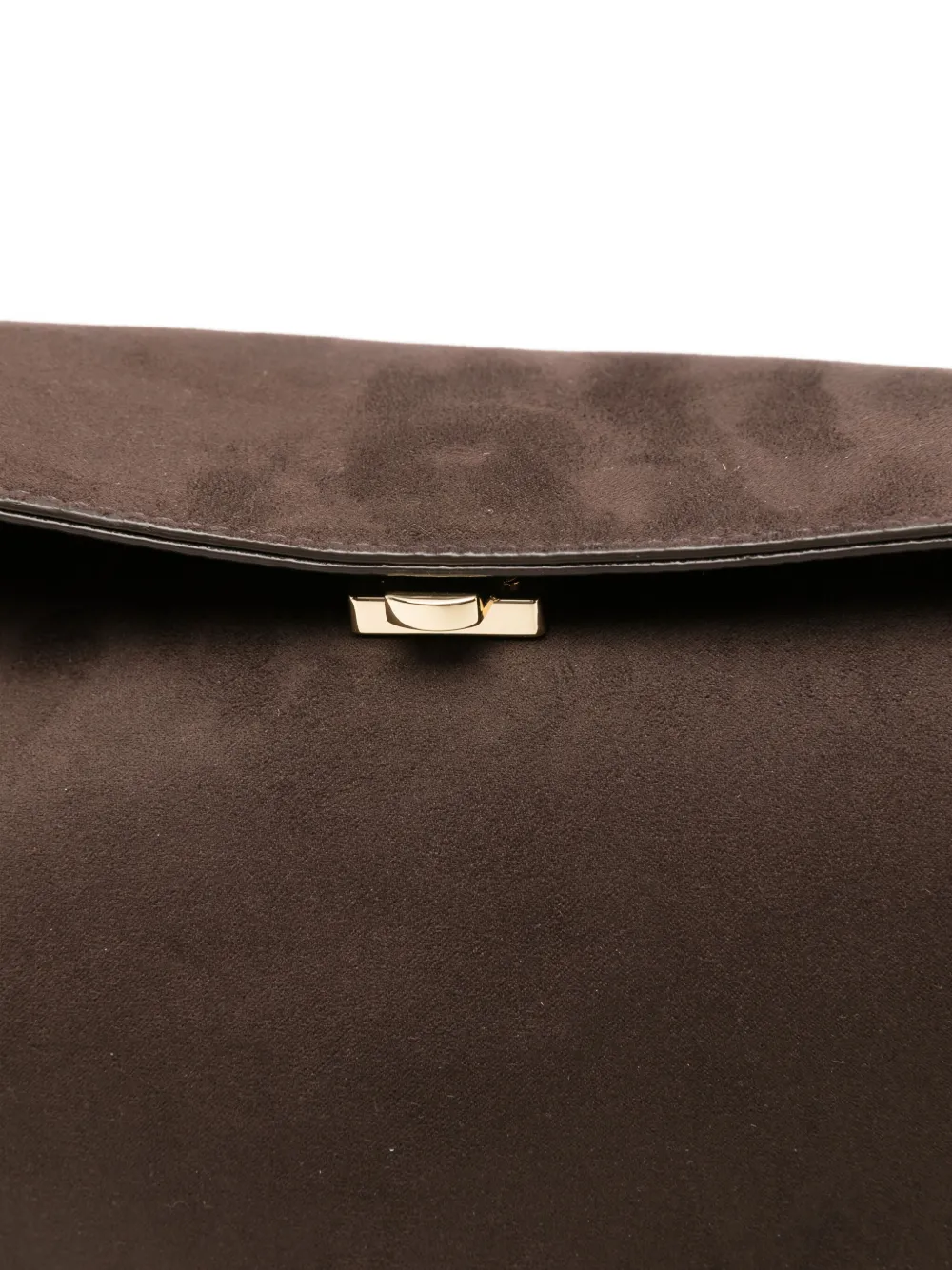 Themoirè clasp-fastening tote bag Bruin