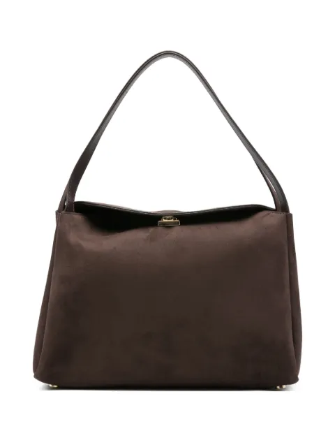 Themoirè clasp-fastening tote bag 