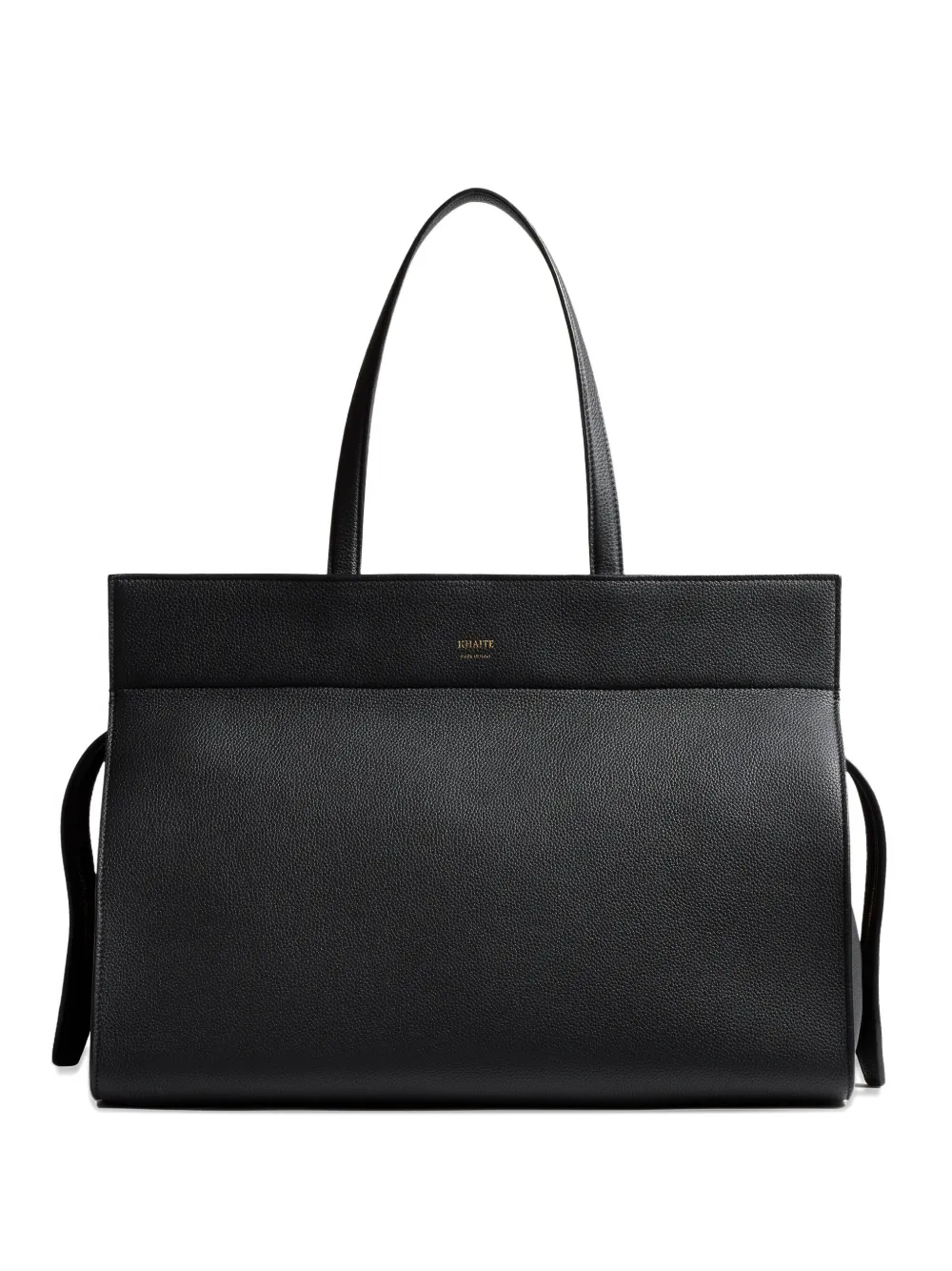 KHAITE Crosby two-handle zip-closure shoulder bag Zwart