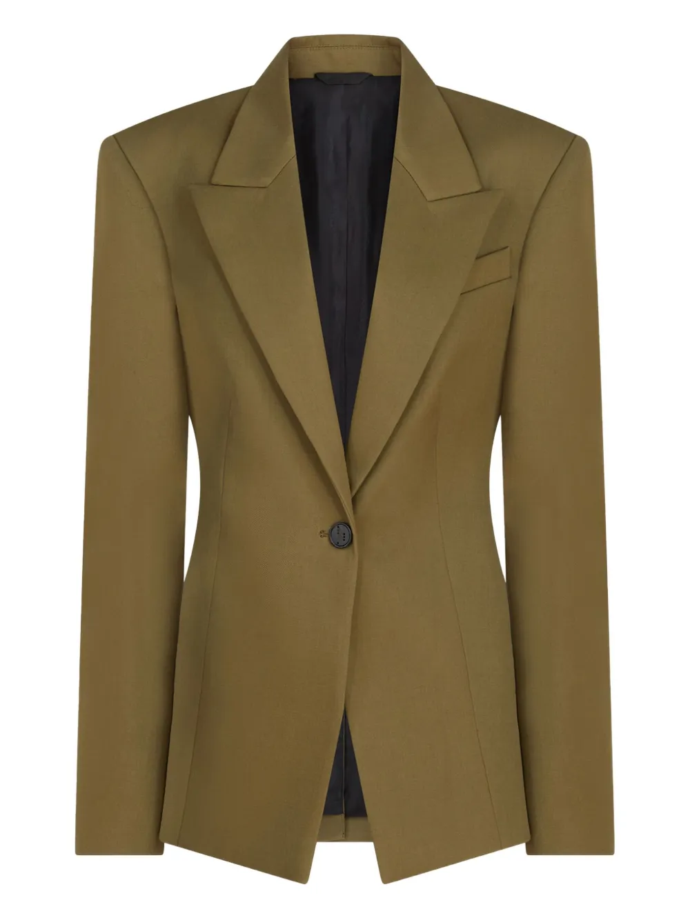 The Attico Blazer met enkele rij knopen Groen