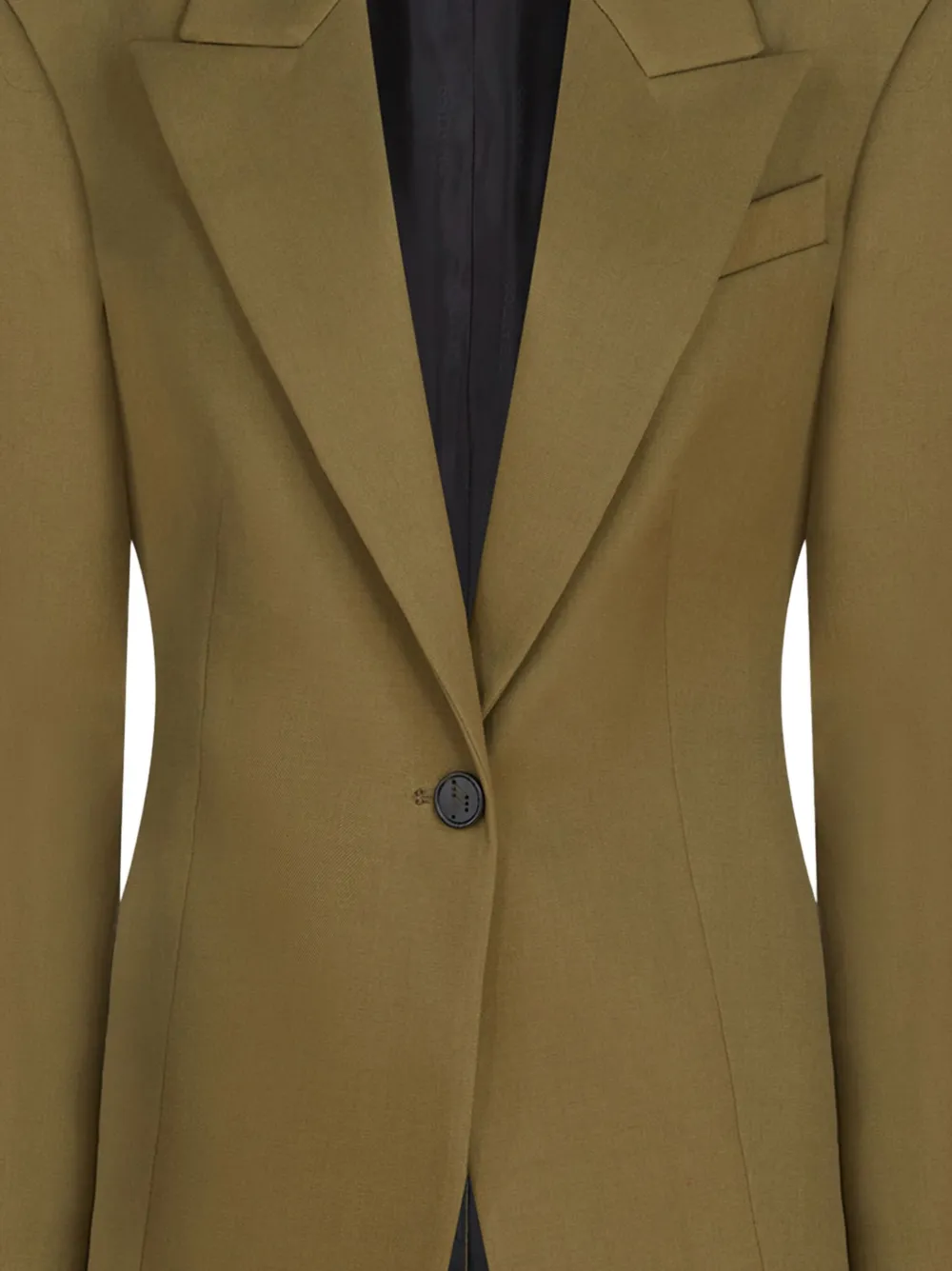 The Attico Blazer met enkele rij knopen Groen