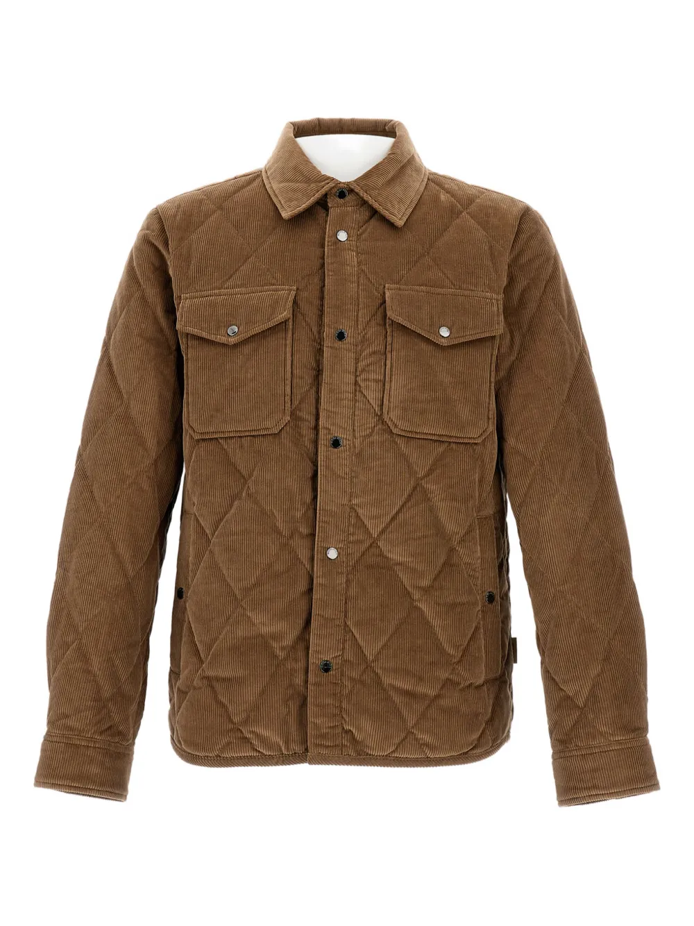 Woolrich Gewatteerd ribfluwelen jack Bruin