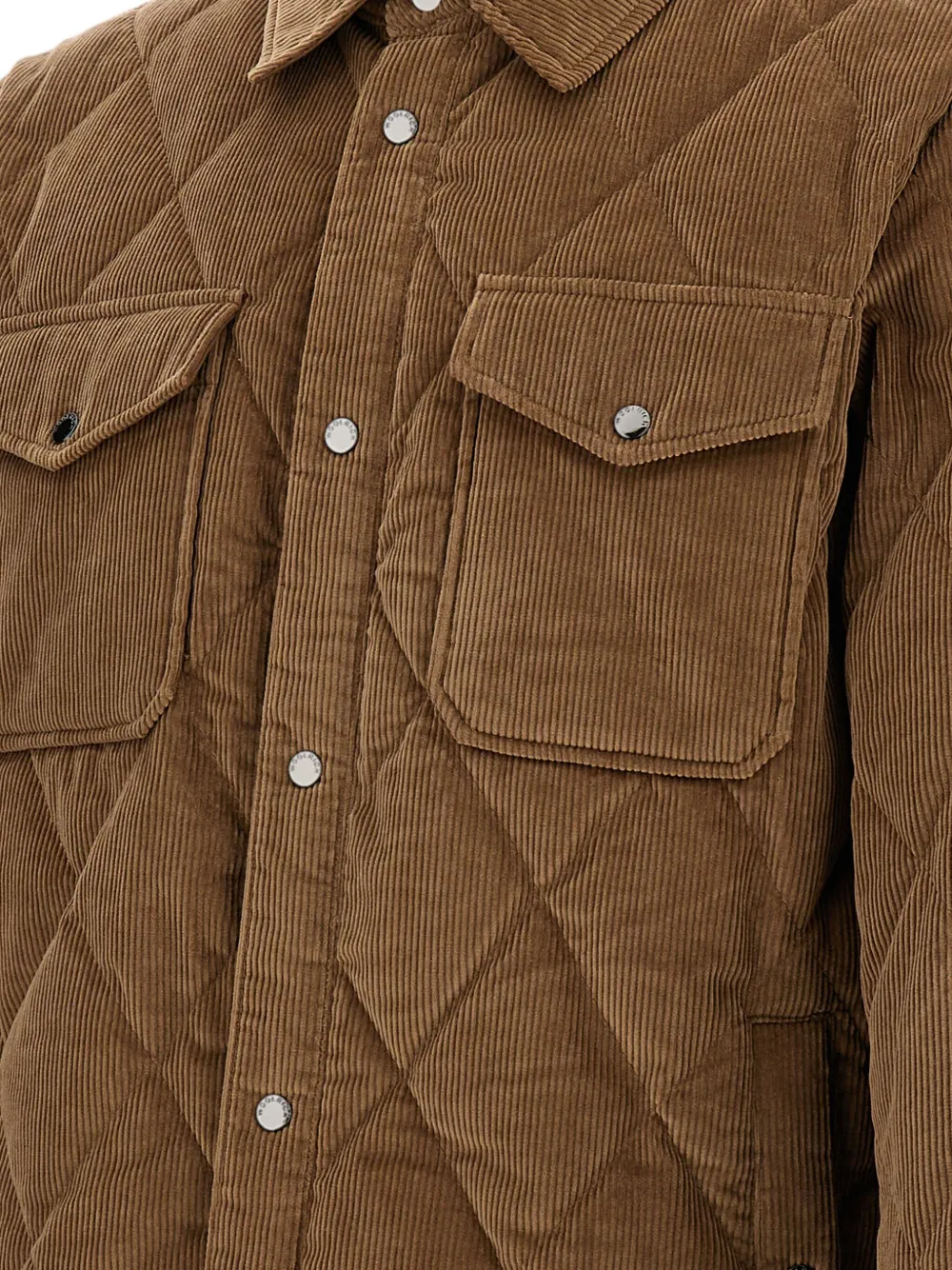 Woolrich Gewatteerd ribfluwelen jack Bruin