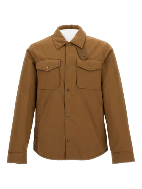 Woolrich chamarra con bolsillos y solapa