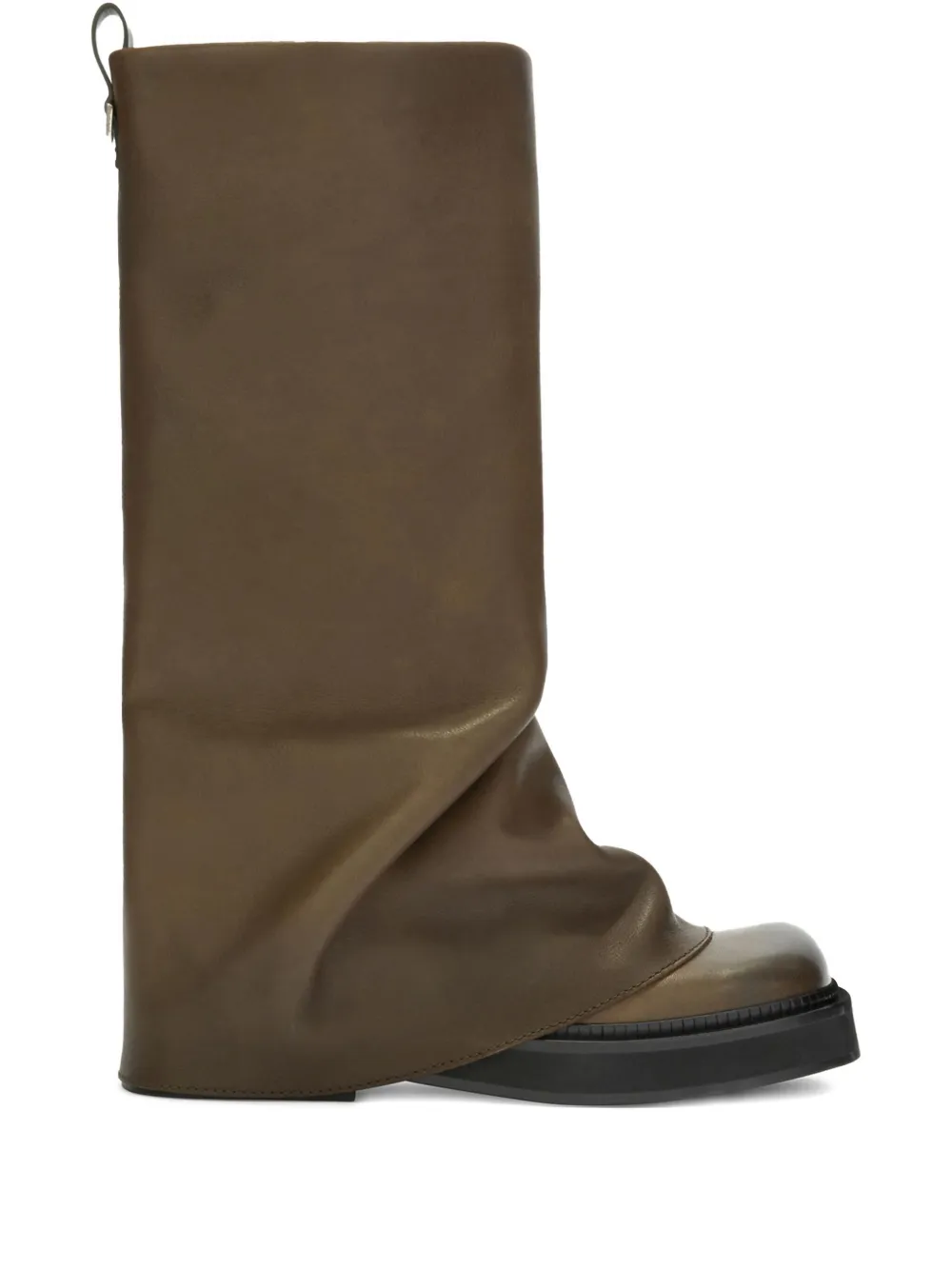 The Attico Robin leather boots Green