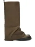 The Attico Robin leather boots - Green